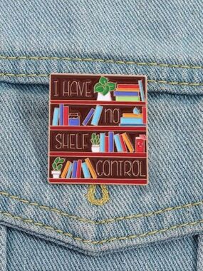 'I Have No Shelf Control' Library Book Lover Enamel Pin